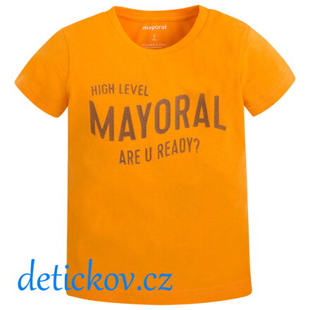 basic tričko Mayoral s krátkým rukávem žluté medové  b. 070