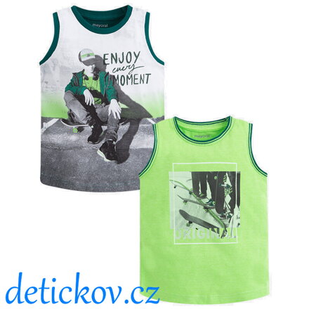 Mayoral mini boy set 2 kusy tílko ,,Skate,, NEON zelená