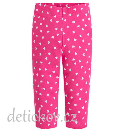 Mayoral mini girl pohodlné 3/4 legíny ,,Srdíčka,,