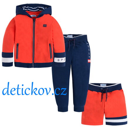 Mayoral mini boy 3 set- chlapecká souprava + bermudy ,,Line,, nectar b. 63