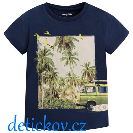 Mayoral mini boy tričko ,,Džungle,, modré