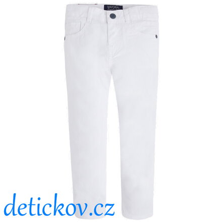 Mayoral mini boy bílé rifle - super slim fit