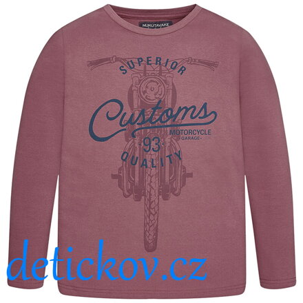 Mayoral boy triko dlouhý rukáv ,,Customs ,, hnědo-červené