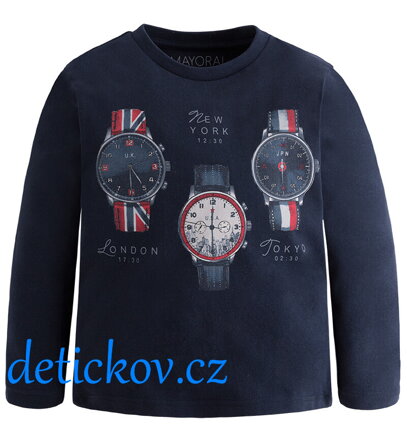 Mayoral mini boy triko ,,Watch,, modré