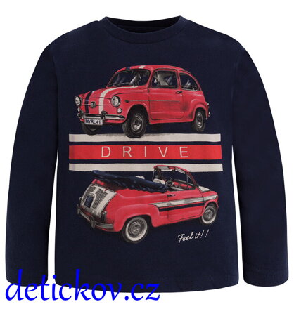 Mayoral mini boy triko ,,Drive ,, modré