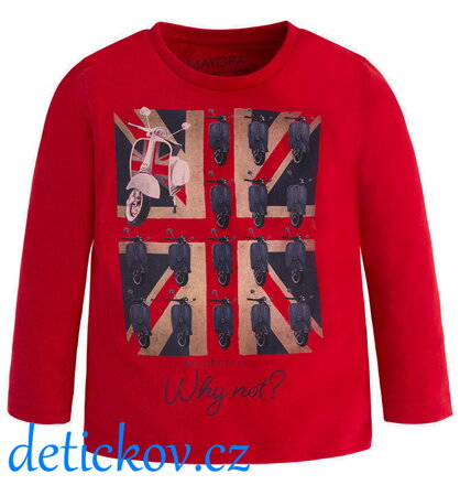Mayoral mini boy triko ,,UK Skútry,, červené