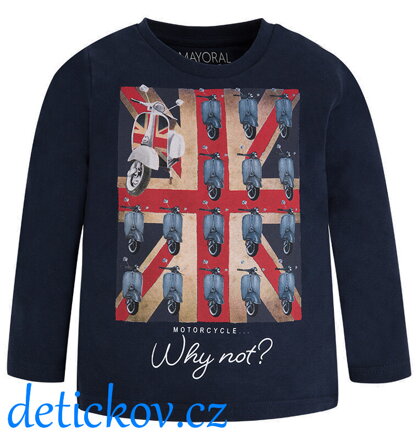 Mayoral mini boy triko ,,UK Skútry,, tmavě modré