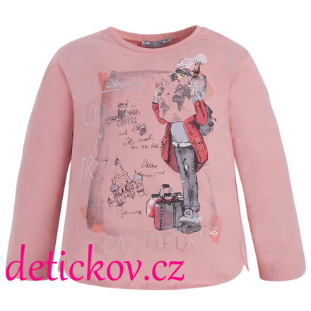 Mayoral mini girl triko "Mapa" růžové
