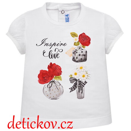Mayoral baby girl tričko ,,Růže,, červená  068