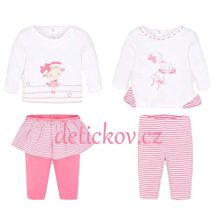 Mayoral baby 4dílný set růžový
