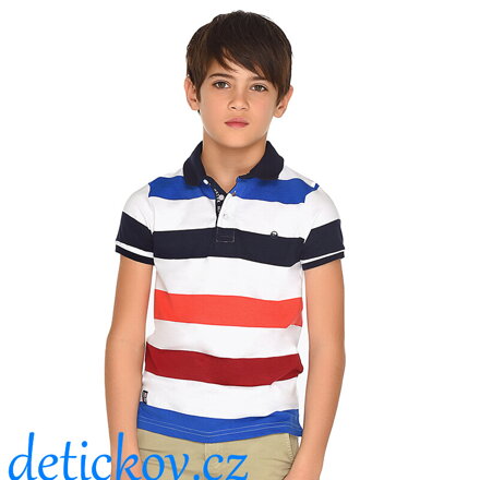 Mayoral boy juniorské polo s pruhy navy