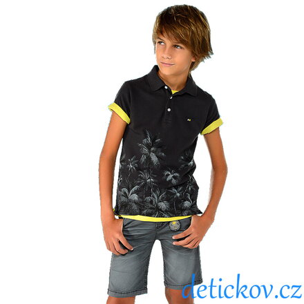 Mayoral boy bermudy tmavě šedé 