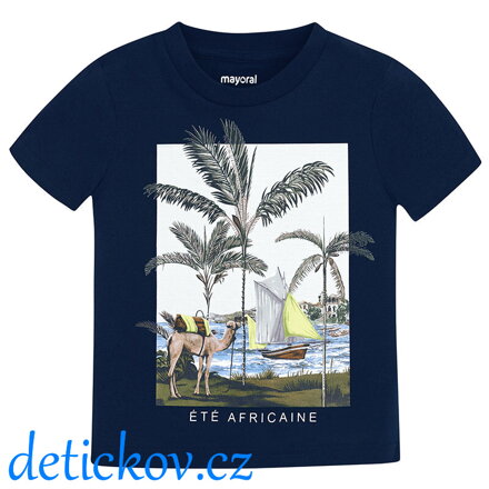 Mayoral mini boy tričko ,, Velbloud,, tmavě modré 087