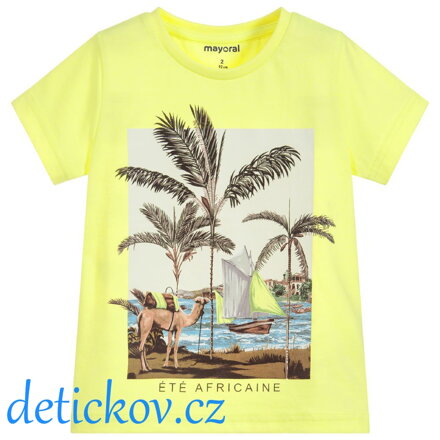 Mayoral mini boy tričko ,,Velbloud,, neonově žluté