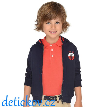 Mayoral mini boy propínací navy  mikina s kapucí "Islanders"