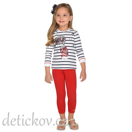 Mayoral mini girl dlouhé červené legíny