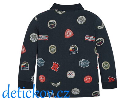 Mayoral mini boy piké polo  ,,Známky ,,