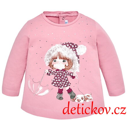 Mayoral baby girl triko ,,Holčička,, růžové b. 020