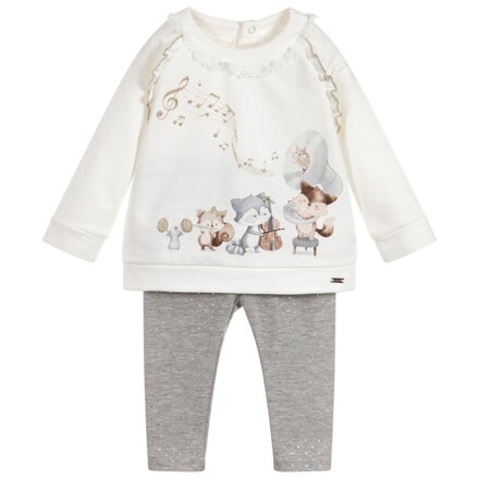 Mayoral baby girl komplet ,,Kapela,, stříbrný