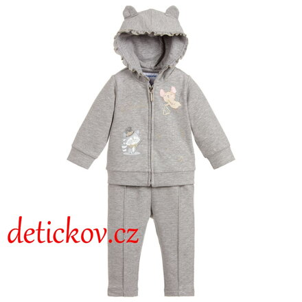 Mayoral baby girl souprava s obrázkem ,, Friends,, stříbrná
