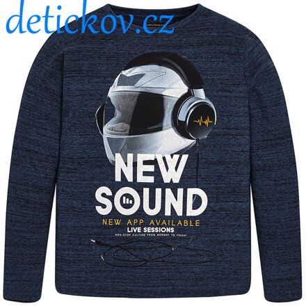 Mayoral boy triko dlouhý rukáv ,, New sound ,, temně modré