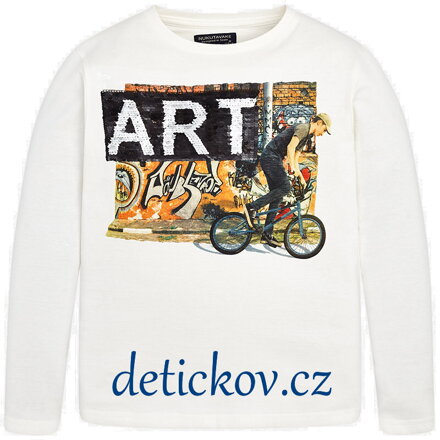 Mayoral boy triko dlouhý rukáv ,, Art ,, krémové