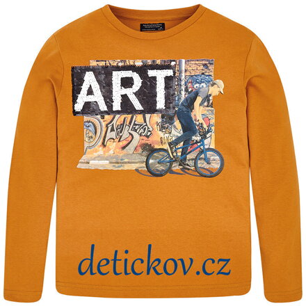 Mayoral boy triko dlouhý rukáv ,, Art ,, jantarové