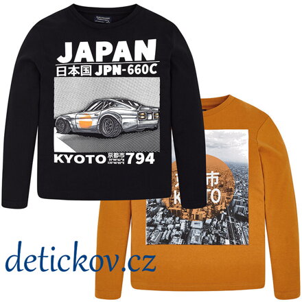 Mayoral boy set 2 ks tričko ,,Japan,, černo-žlutý