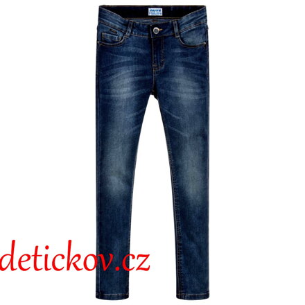 Mayoral girl riflové  skinny tmavě  modré b. 016