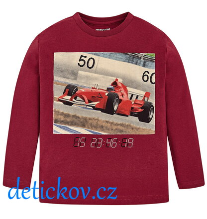 Mayoral mini boy triko ,,Formule,, vínové