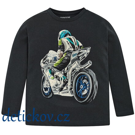 Mayoral mini boy triko ,,Speed,, antracitové