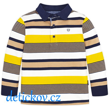 Mayoral mini boy polo žlutý  pruh