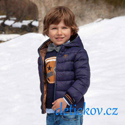 Mayoral mini boy  prošívaná lehoučká  zimní bunda modrá