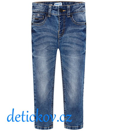 Mayoral mini boy světle modré rifle - slim fit b. 020