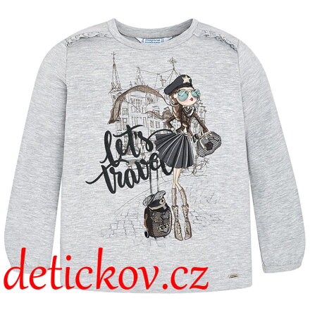 Mayoral mini girl triko ,,Cesta,, šedé