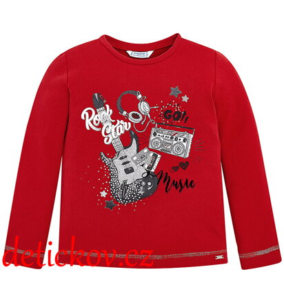 Mayoral mini girl triko ,,Music,, červené