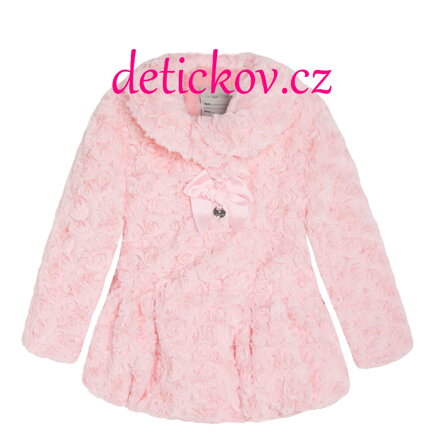 Mayoral mini girl zimní kabátek - kožíšek růžový