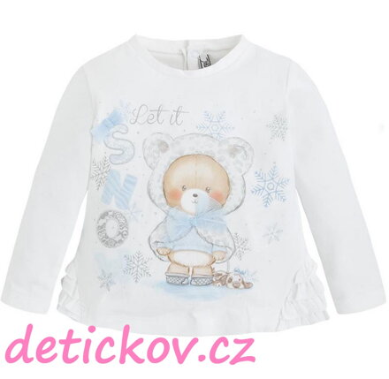 Mayoral baby girl tričko ,,Eskymáček,, bílé