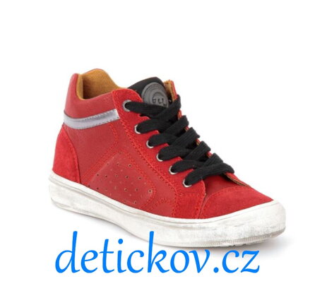 Mayoral boy červené kotníčkové boty s tkaničkami
