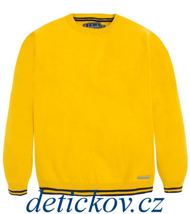 MAYORAL boy bavlněný basic svetr žlutý