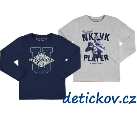 Mayoral boy set 2 ks tričko ,,PLAYER,,  modro- šedý