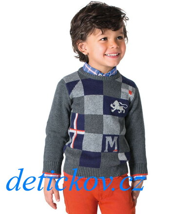 Mayoral mini boy svetřík ,,LEV,, šedý