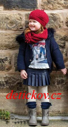 Mayoral mini girl propínací termo kabátek tmavě modrý