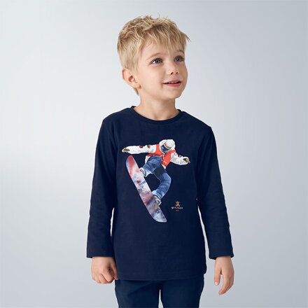 Mayoral mini boy triko s dlouhým rukávem b. 085