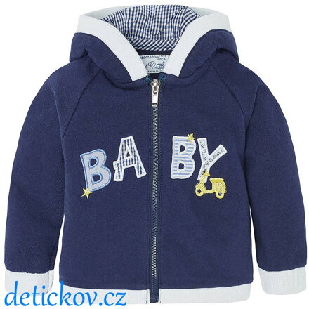 Mayoral baby modrá mikina ,, Skútr,,