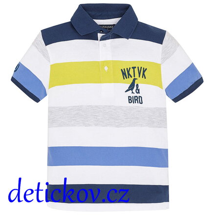 Mayoral juniorské polo ,,Bird,, žlutý pruh