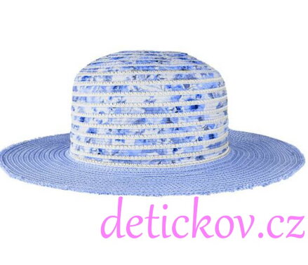 Mayoral girl  světle modrý klobouk z proužků