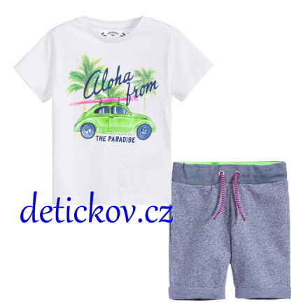 Myoral mini boy letní komplet ,,Aloha,, bílý