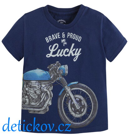 Mayoral mini boy tričko ,,Lucky,, modré