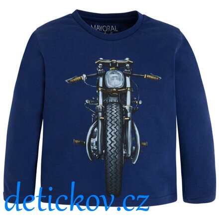 Mayoral mini boy triko ,,Motorka,, modré